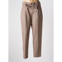 KOCCA - Pantalon slim beige en polyester - Femme - Taille 42 - Modz