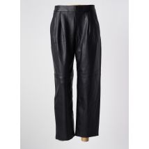 MANGANO - Pantalon droit noir en polyester - Femme - Taille 36 - Modz