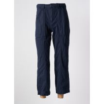 CEMI - Pantalon droit bleu en coton - Femme - Taille 38 - Modz