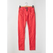 MADONNA - Pantalon slim rouge en coton - Femme - Taille 34 - Modz