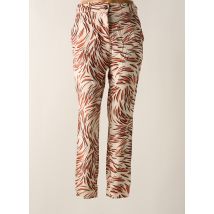 GARCIA - Pantalon slim beige en viscose - Femme - Taille 36 - Modz