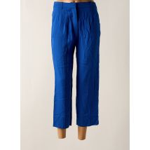 MANGO - Pantacourt bleu en lyocell - Femme - Taille 34 - Modz