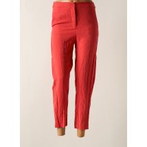 MANGO - Pantalon 7/8 rouge en viscose - Femme - Taille 34 - Modz