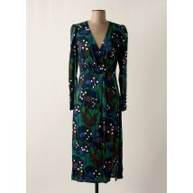 IDANO - Robe mi-longue bleu en viscose - Femme - Taille 38 - Modz