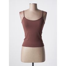 RENDEZ-VOUS - Top marron en viscose - Femme - Taille 42 - Modz