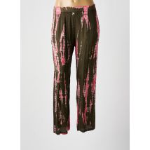 BELLA JONES - Pantalon droit vert en viscose - Femme - Taille 38 - Modz