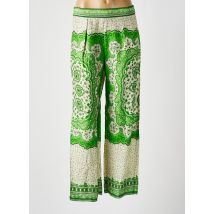 BELLA JONES - Pantalon large vert en viscose - Femme - Taille 42 - Modz