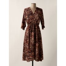 HAILYS - Robe mi-longue marron en polyester - Femme - Taille 36 - Modz