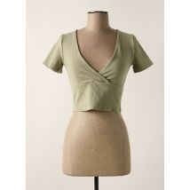 TALLY WEIJL - T-shirt vert en coton - Femme - Taille 36 - Modz