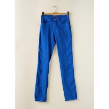 FLAIR - Pantalon slim bleu en coton - Femme - Taille 36 - Modz