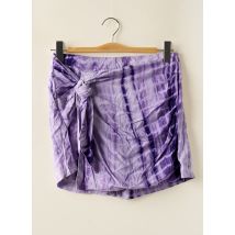 CEMI BY CÉLINE - Jupe short violet en viscose - Femme - Taille 34 - Modz