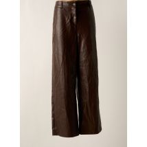 VERO MODA - Pantalon flare marron en polyester - Femme - Taille 42 - Modz