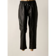 MANGO - Pantalon 7/8 noir en polyester - Femme - Taille 38 - Modz