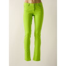 FLAIR - Pantalon slim vert en coton - Femme - Taille 36 - Modz