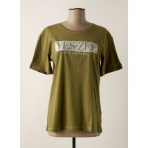 YES.ZEE - T-shirt vert en coton - Femme - Taille 38 - Modz