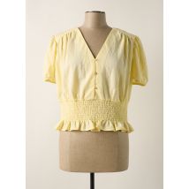MORGAN - Blouse jaune en viscose - Femme - Taille 42 - Modz