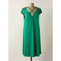 MALOKA - Robe mi-longue vert en viscose - Femme - Taille 44 - Modz