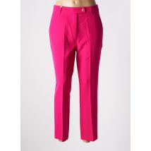 YES.ZEE - Pantalon droit rose en polyester - Femme - Taille 42 - Modz
