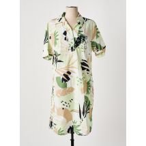 FRANK WALDER - Robe mi-longue vert en coton - Femme - Taille 38 - Modz