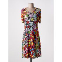 DOLCEZZA - Robe mi-longue rouge en viscose - Femme - Taille 44 - Modz