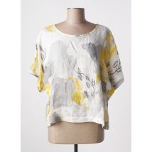 DOLCEZZA - Blouse jaune en lin - Femme - Taille 36 - Modz