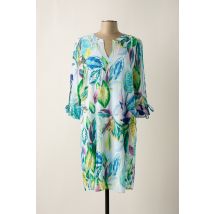 LE COMTE - Robe mi-longue bleu en viscose - Femme - Taille 42 - Modz