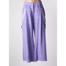 ELISA CAVALETTI - Pantalon large violet en lin - Femme - Taille 44 - Modz