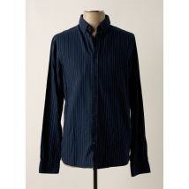 SOLID - Chemise manches longues bleu en coton - Homme - Taille S - Modz