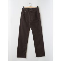 HUGO BOSS - Pantalon droit marron en coton - Homme - Taille TU - Modz