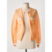 WEILL - Gilet manches longues orange en coton - Femme - Taille 38 - Modz