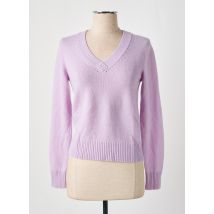 COMPTOIR DES COTONNIERS - Pull violet en cachemire - Femme - Taille 34 - Modz
