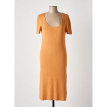 RODIER - Robe mi-longue orange en coton - Femme - Taille 42 - Modz