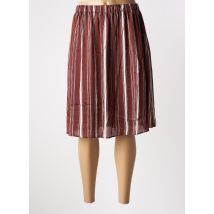 SKATÏE - Jupe mi-longue marron en polyester - Femme - Taille 40 - Modz