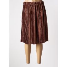 SKATÏE - Jupe mi-longue marron en polyester - Femme - Taille 40 - Modz
