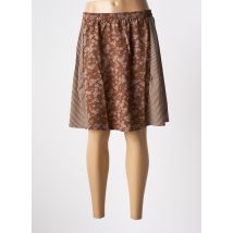 SKATÏE - Jupe courte marron en polyester - Femme - Taille 38 - Modz