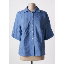 GRIFFON - Chemisier bleu en coton - Femme - Taille 42 - Modz