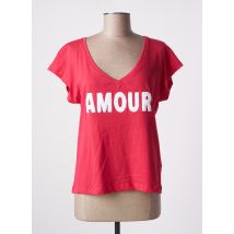 ONLY - T-shirt rouge en coton - Femme - Taille 36 - Modz