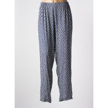 GRIFFON - Pantalon droit bleu en viscose - Femme - Taille 52 - Modz
