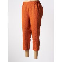 GRIFFON - Pantacourt orange en coton - Femme - Taille 52 - Modz