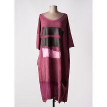 LUUKAA - Robe mi-longue violet en coton - Femme - Taille 40 - Modz