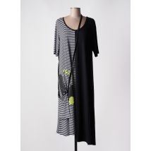 LUUKAA - Robe mi-longue noir en viscose - Femme - Taille 40 - Modz