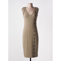 ISABEL DE PEDRO - Robe mi-longue vert en viscose - Femme - Taille 40 - Modz