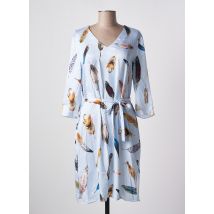 HERZEN'S ANGELEGENHEIT - Robe mi-longue bleu en soie - Femme - Taille 38 - Modz