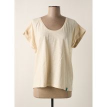 TRANQUILLO - T-shirt beige en coton - Femme - Taille 40 - Modz