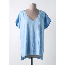 B.YU - T-shirt bleu en coton - Femme - Taille 40 - Modz