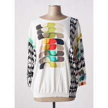 JEI'S BY LETIZIA DENARO - Pull blanc en coton - Femme - Taille 42 - Modz