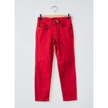 SO SOON - Pantalon slim rouge en polyester - Femme - Taille 34 - Modz