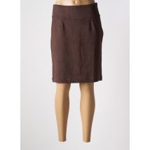 AVENTURES DES TOILES - Jupe mi-longue marron en polyester - Femme - Taille 38 - Modz