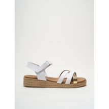 LA MAISON DE L'ESPADRILLE - Sandales/Nu pieds blanc en cuir - Femme - Taille 38 - Modz