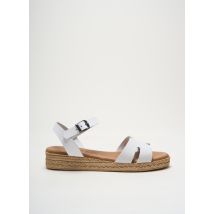 LA MAISON DE L'ESPADRILLE - Sandales/Nu pieds blanc en cuir - Femme - Taille 41 - Modz